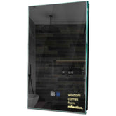 Specchio LED Verticale | Pulsanti touch | Funzione anti-appannamento | Luce bianca calda - Reyze Serie Motivated Modello 1